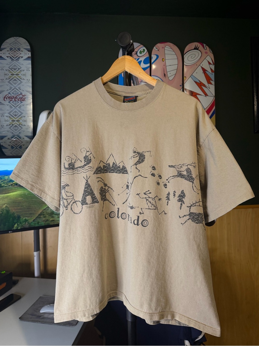 Vintage 90s Colorado Petroglyph Outdoor Storyboard Graphic Soffee’s Tees